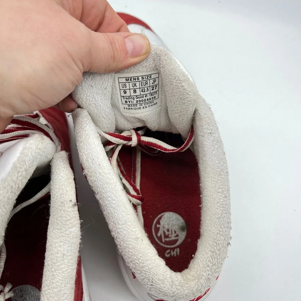 And1 Tai Chi 2002 Mens Basketball Shoes 9 White Red Sneakers‎ Athletic 20024939